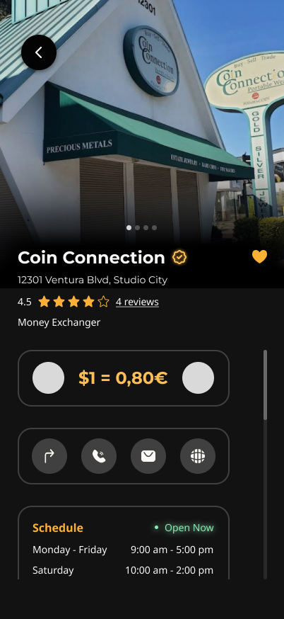 Schermata dell'app Swoopp